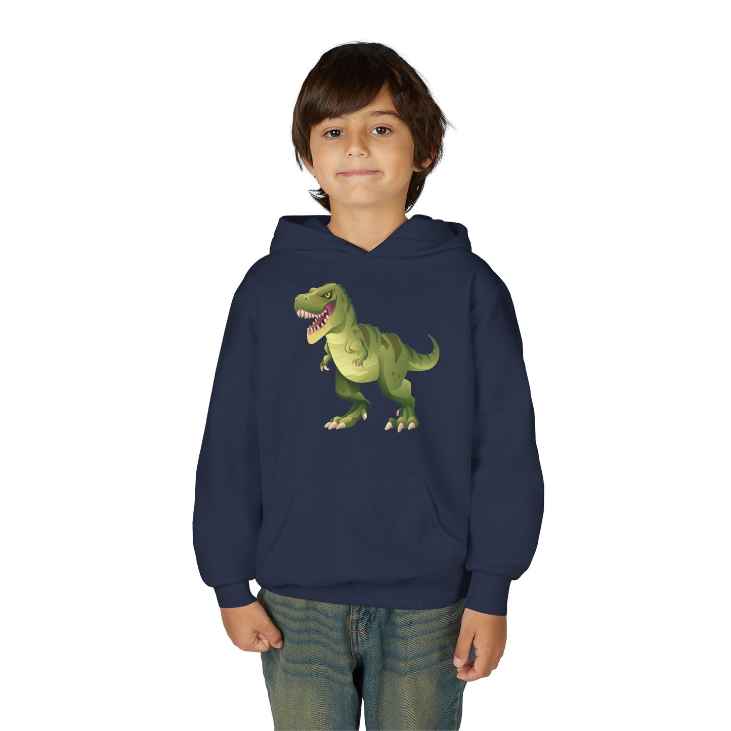 Youth Heavy Blend Hooded Sweatshirt - Tyrannosaurus