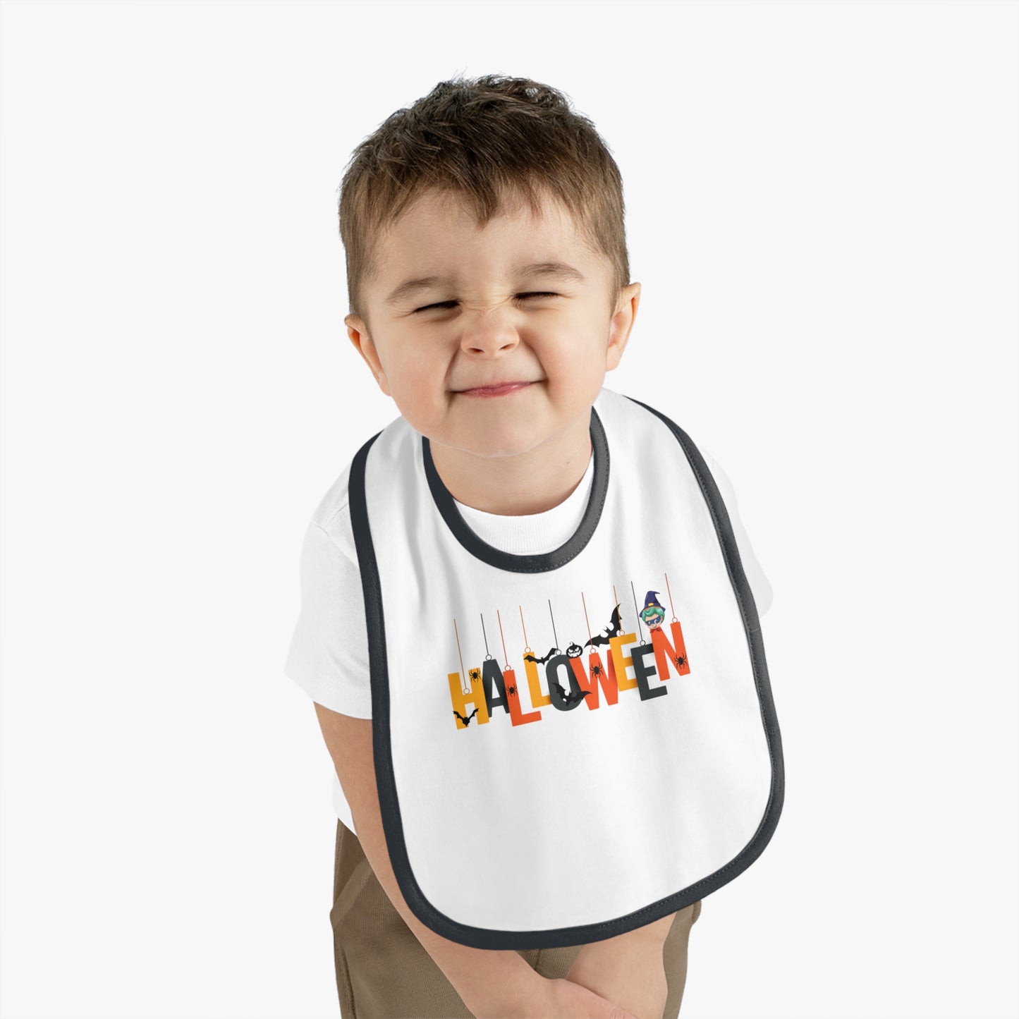 Baby Bib - Holloween hanging letters