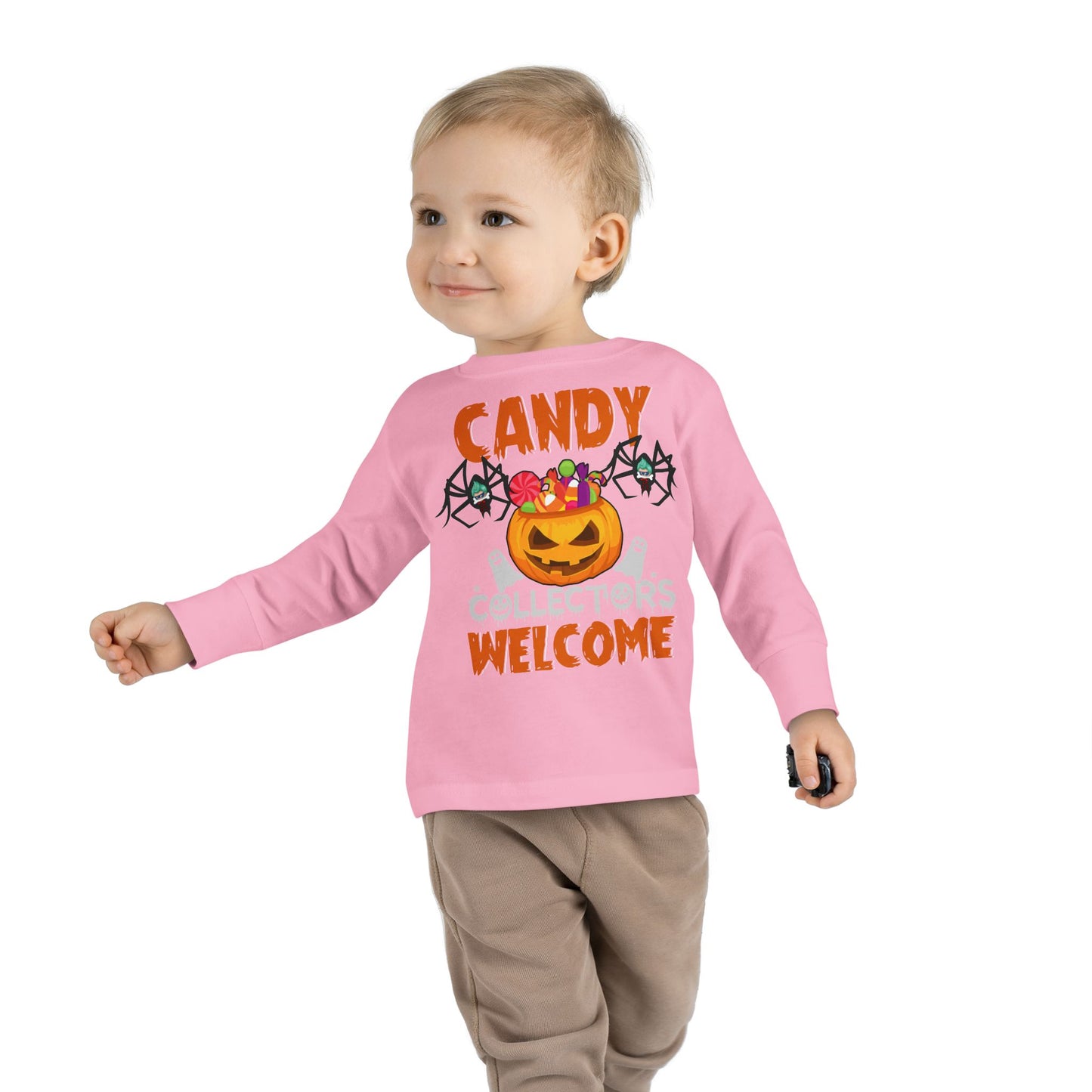 Toddler Long Sleeve Tee - Candy collectors by super kiddo