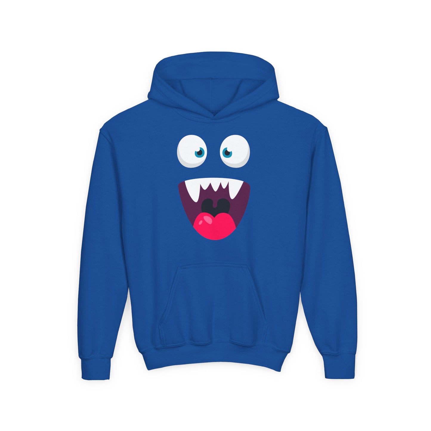 Youth Heavy Blend Hooded Sweatshirt -  Cute monsters face