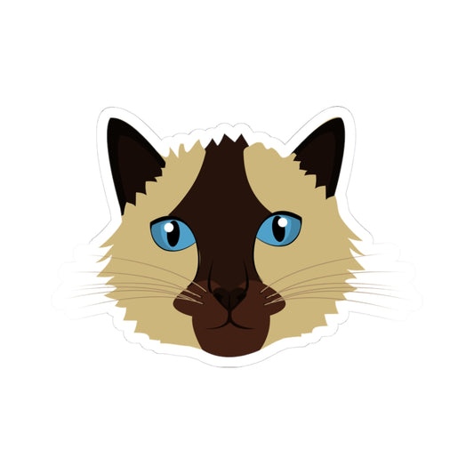 Kiss-Cut Vinyl Decals - Siamese cat
