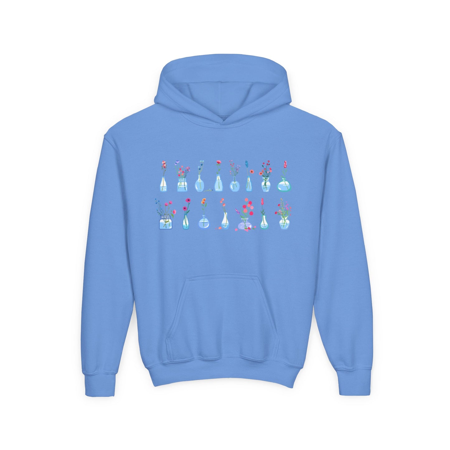 Youth Heavy Blend Hooded Sweatshirt - Set of flower vase