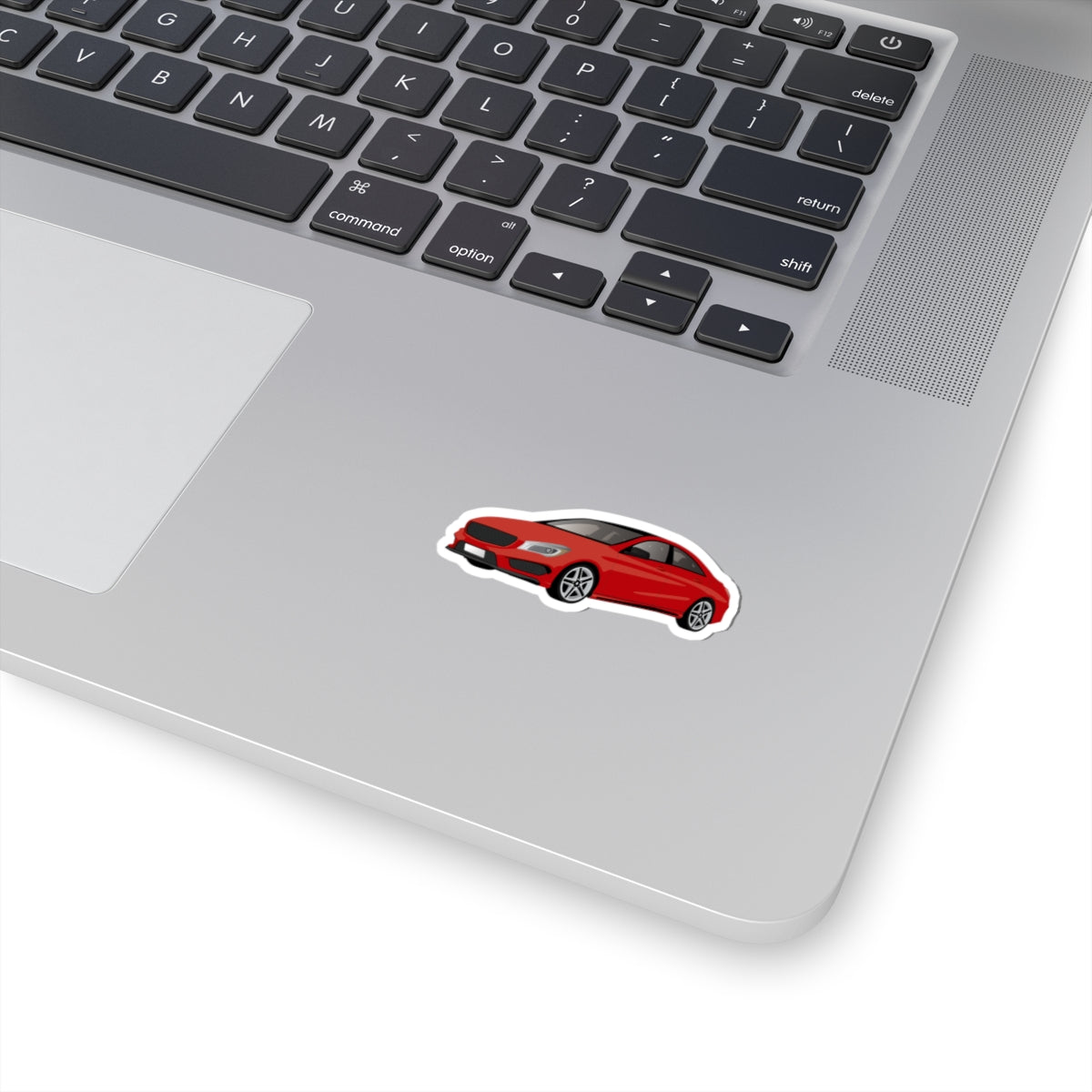 Kiss-Cut Vinyl Decals - Red car