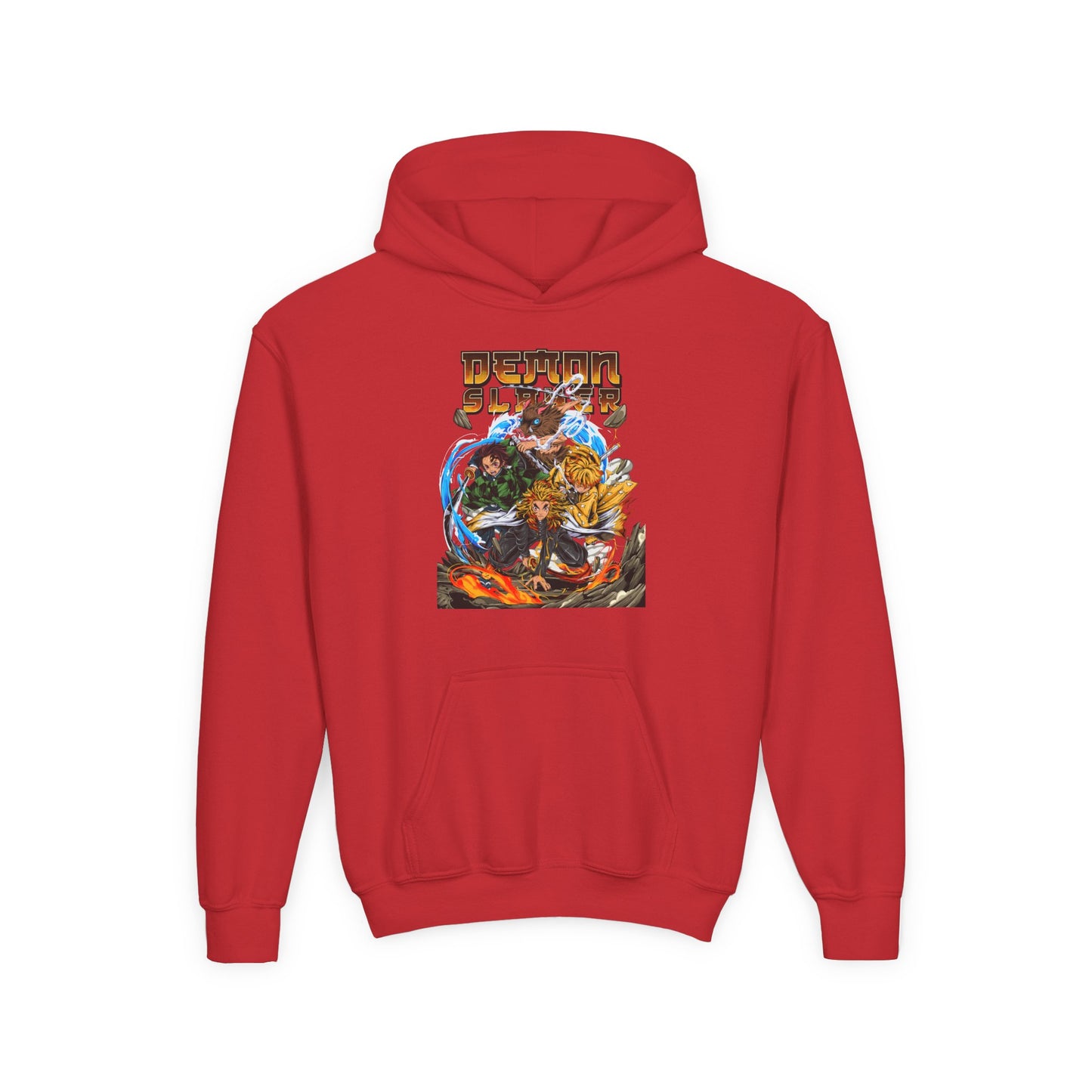 Youth Heavy Blend Hooded Sweatshirt - Demon slayer