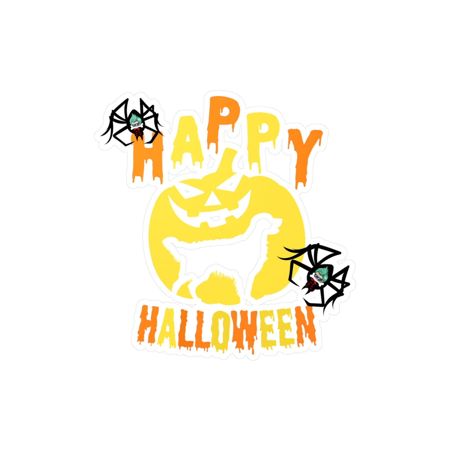 Halloween Kiss-Cut Vinyl Decals – Happy holloween