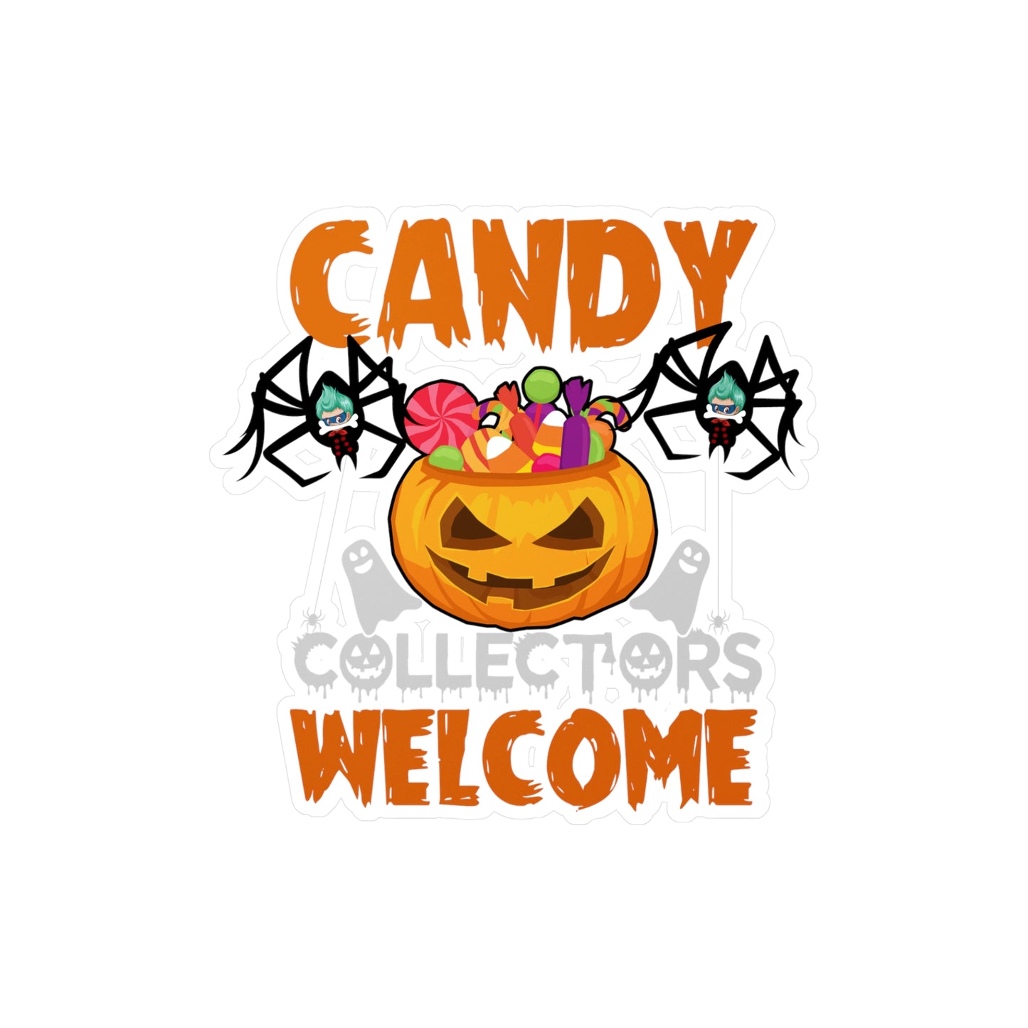 Halloween Kiss-Cut Vinyl Decals – Candy collectors by super kiddo
