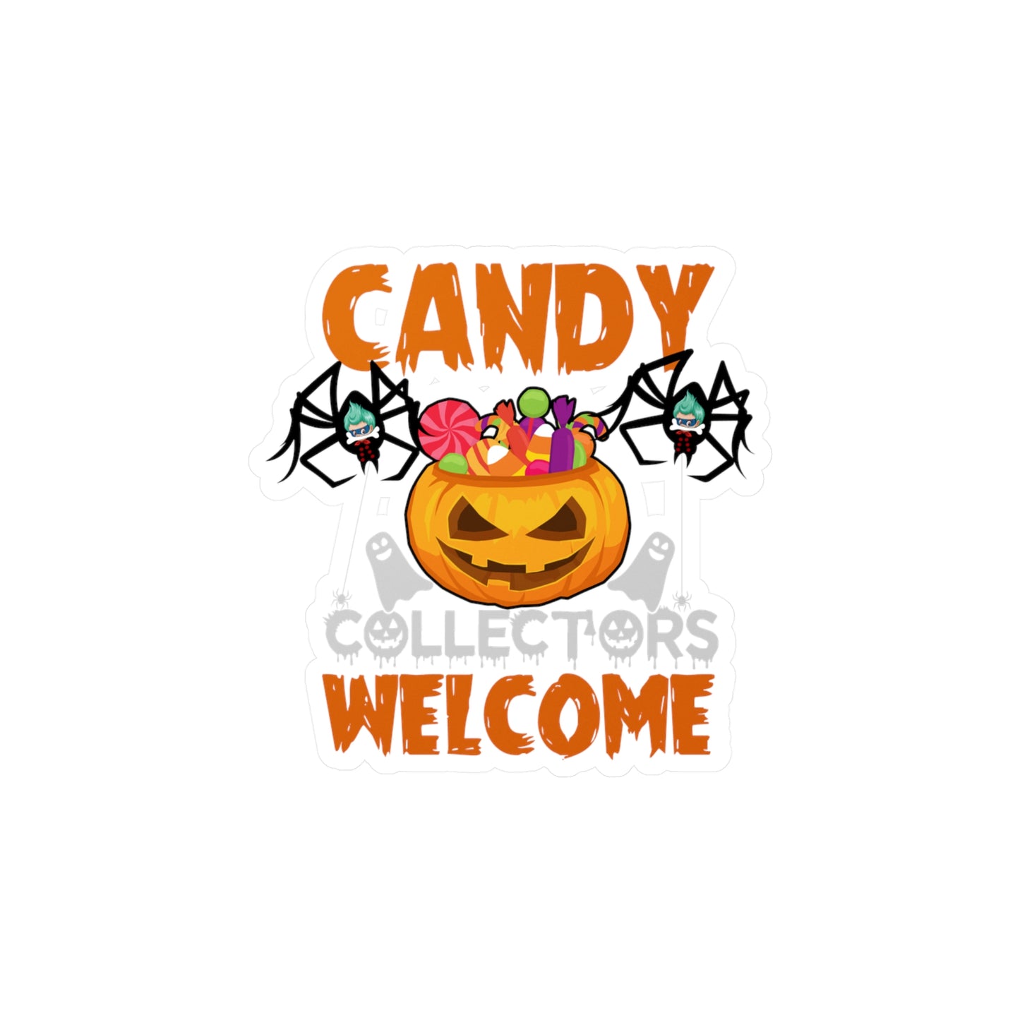 Halloween Kiss-Cut Vinyl Decals – Candy collectors by super kiddo