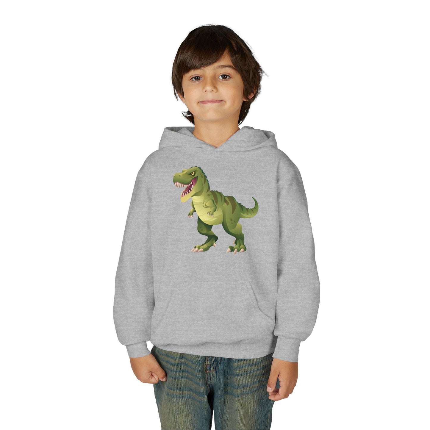 Youth Heavy Blend Hooded Sweatshirt - Tyrannosaurus