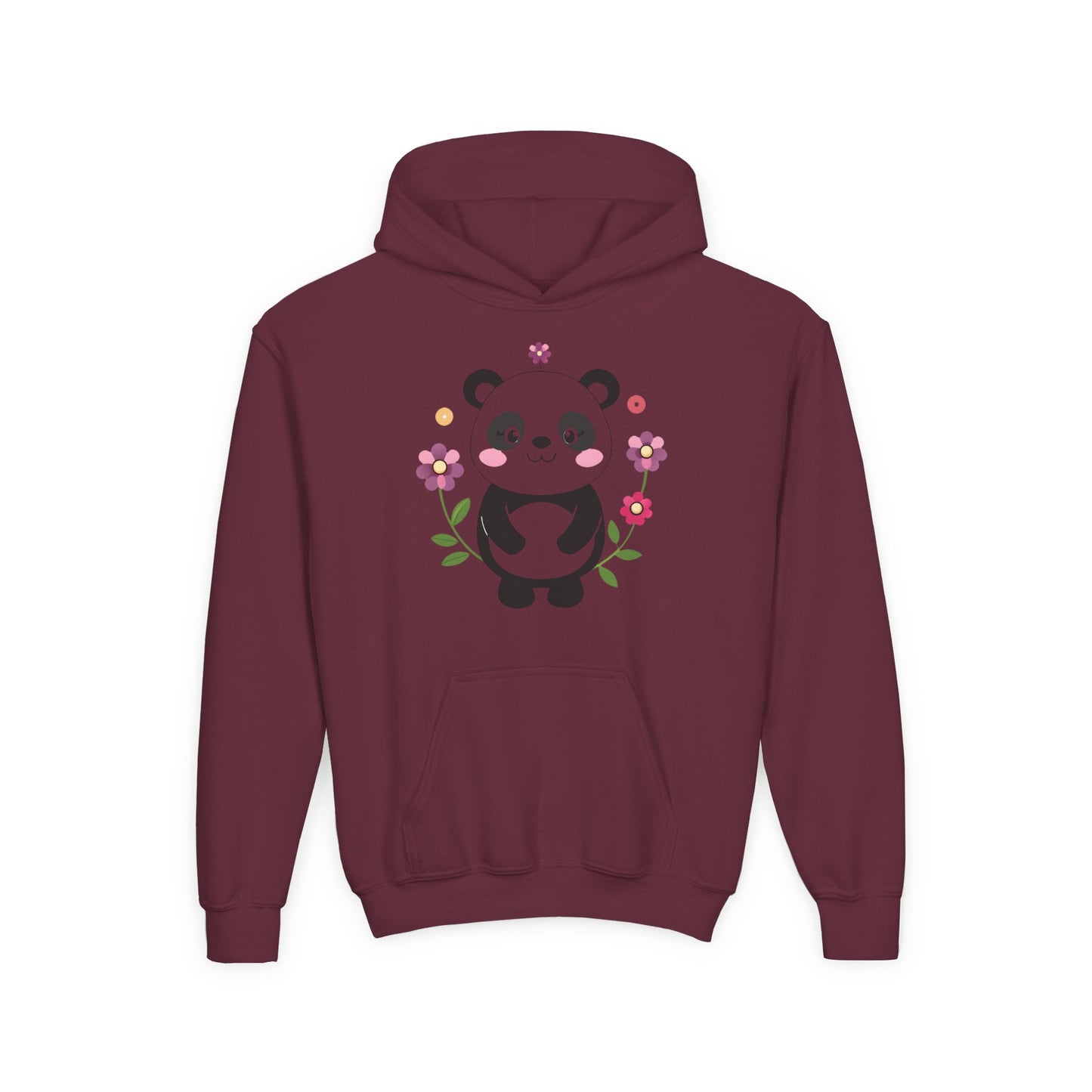 Youth Heavy Blend Hooded Sweatshirt - Charming panda