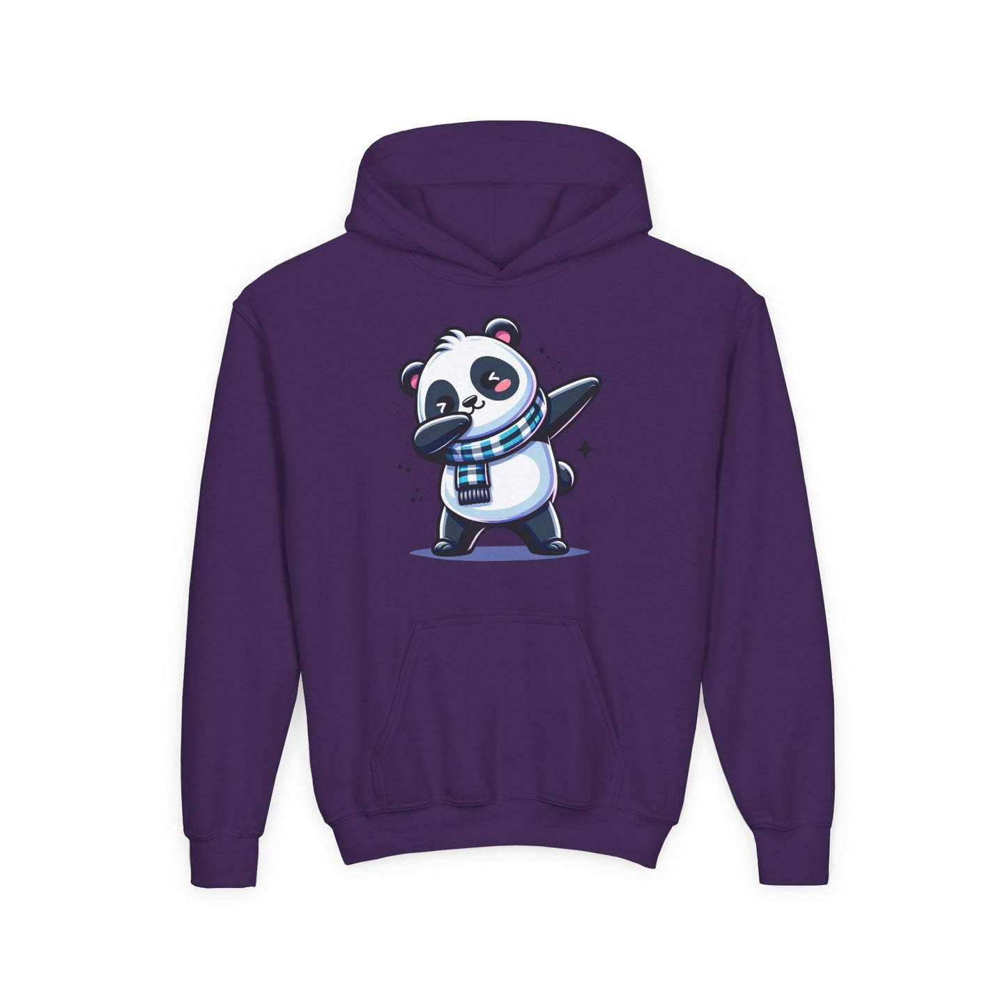 Youth Heavy Blend Hooded Sweatshirt - Panda dabbing dance