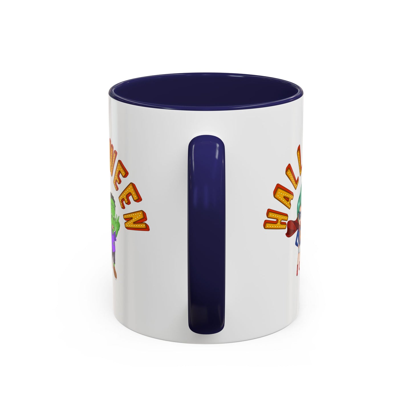 Accent Coffee Mug - Holloween with super kiddo