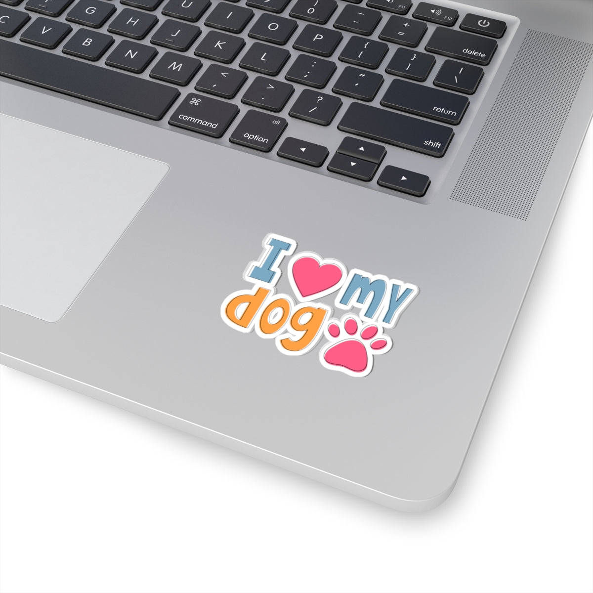 Kiss-Cut Vinyl Decals - I love my dog