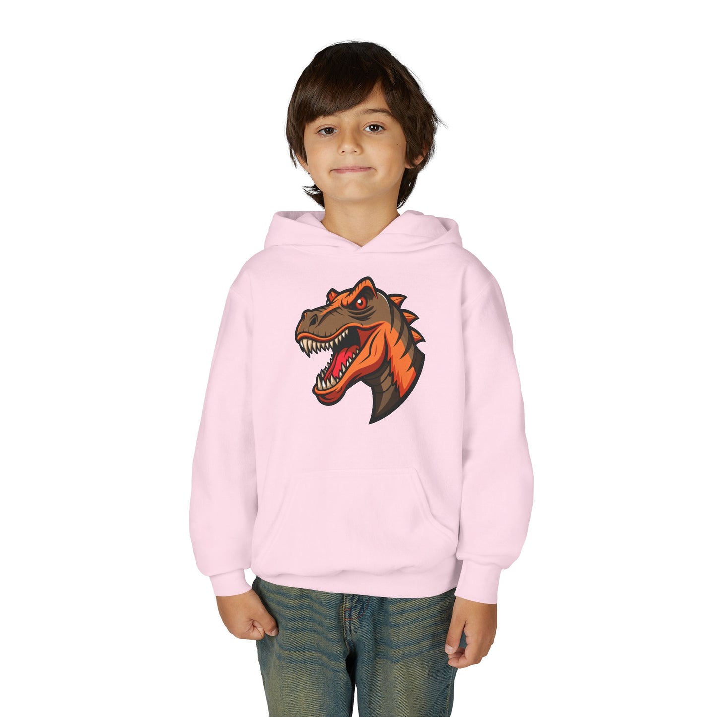 Youth Heavy Blend Hooded Sweatshirt -  Tyrannosaurus rex