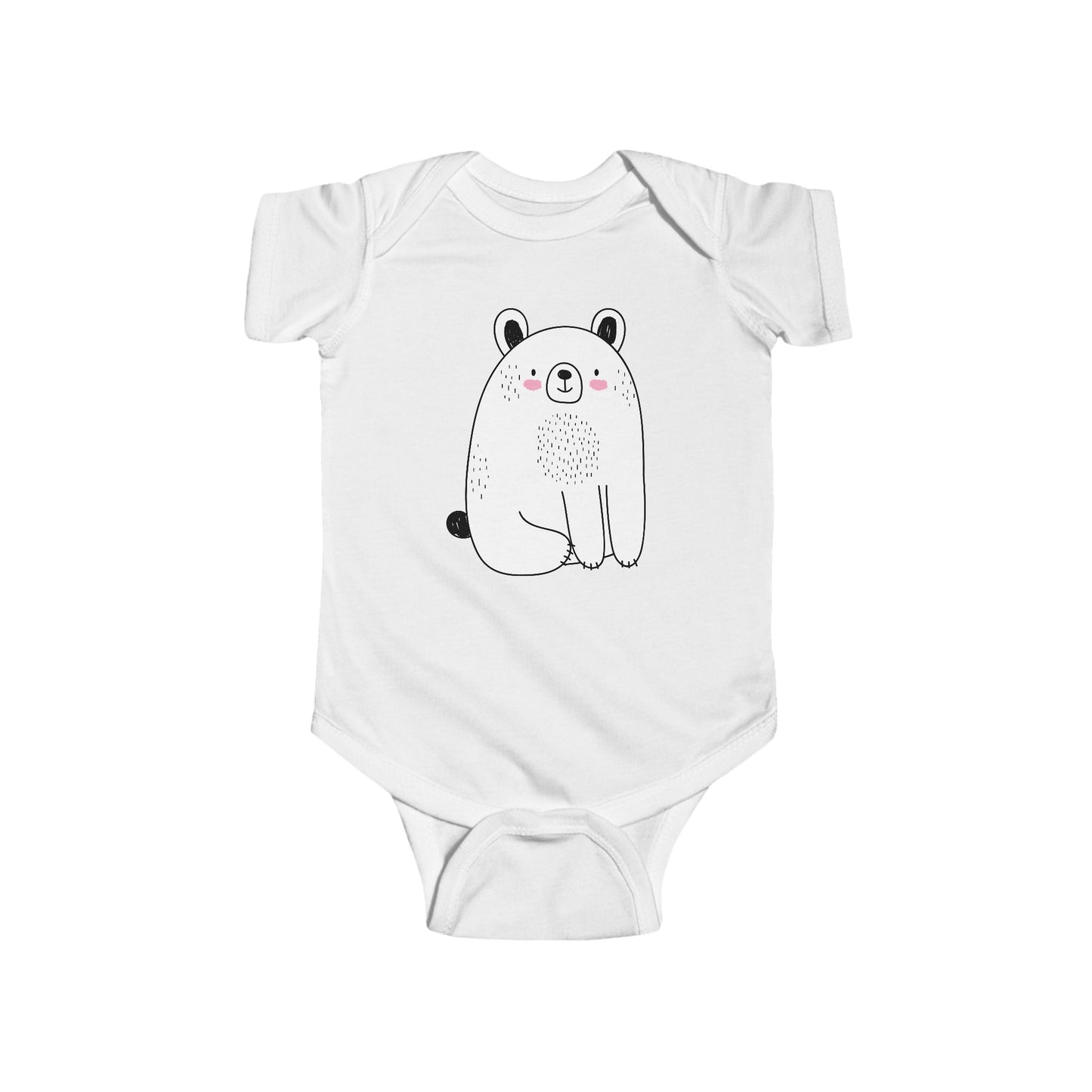 Infant Fine Jersey Bodysuit - Adorable bear