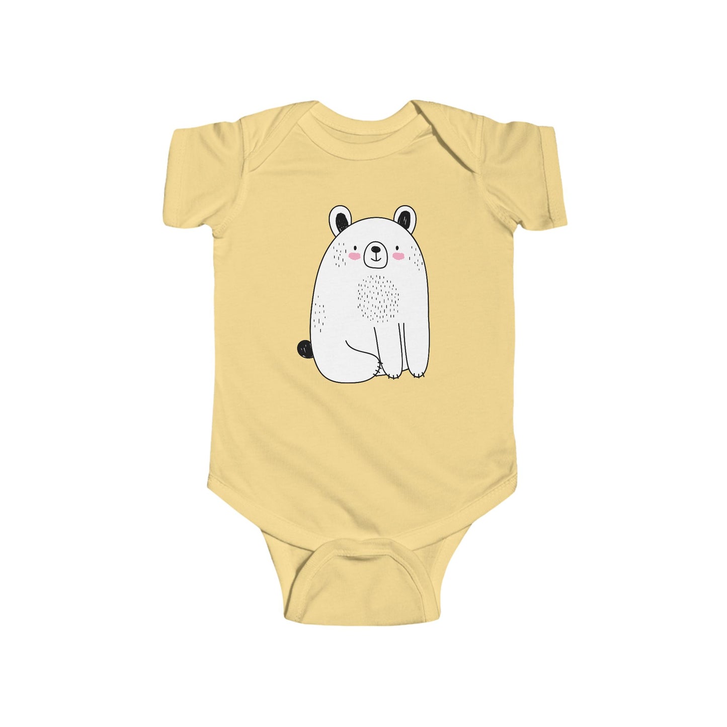 Infant Fine Jersey Bodysuit - Adorable bear