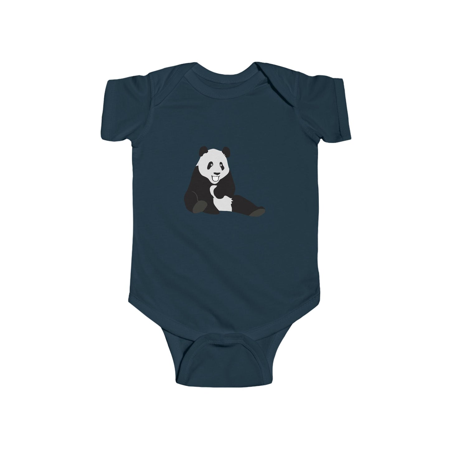 Infant Fine Jersey Bodysuit - Laughing panda