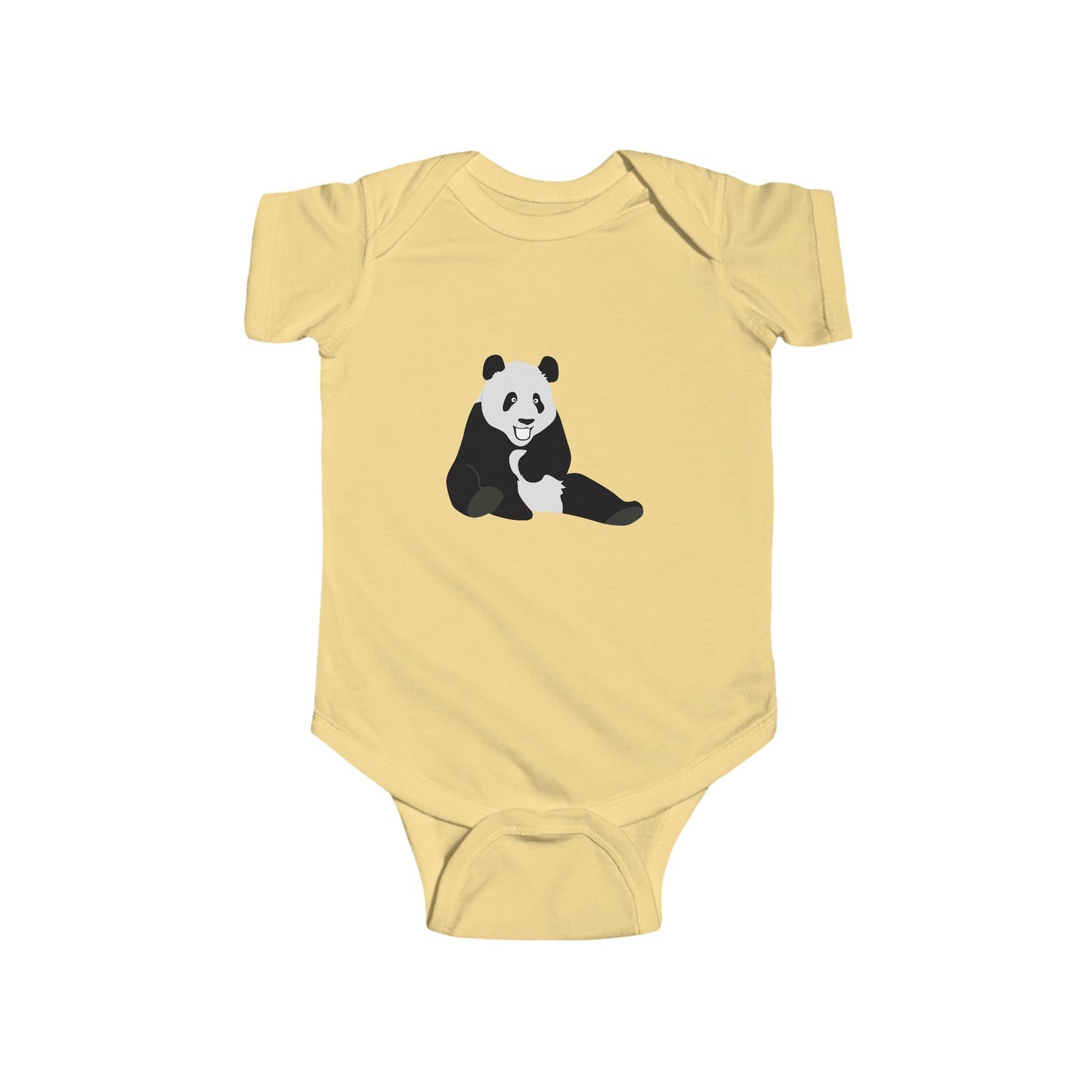 Infant Fine Jersey Bodysuit - Laughing panda