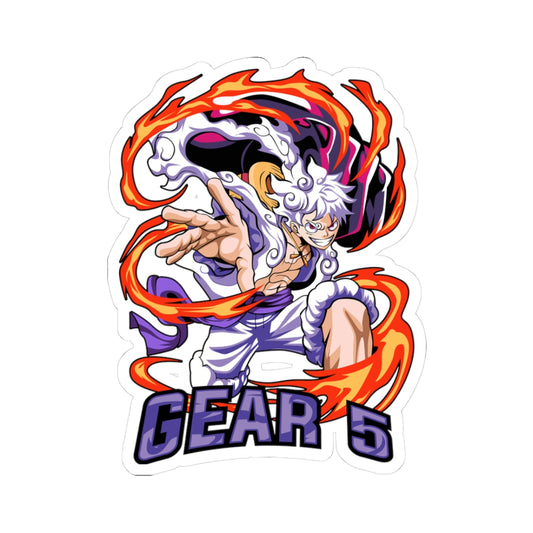 Kiss-Cut Stickers - One peice money d. luffy gear 5