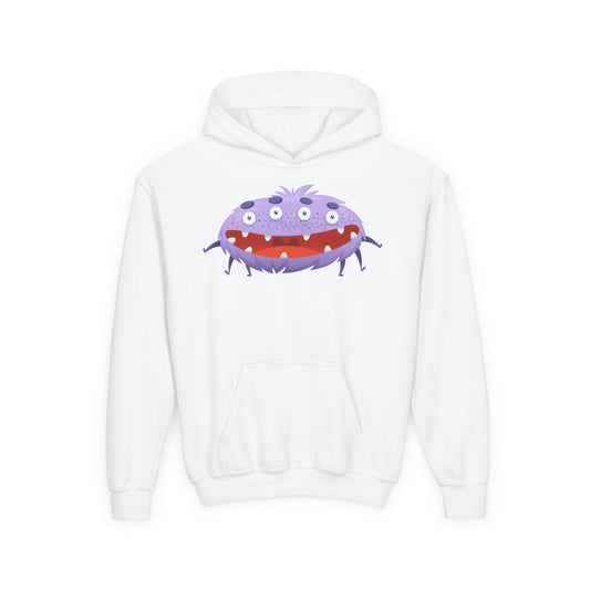Youth Heavy Blend Hooded Sweatshirt - Purple monster