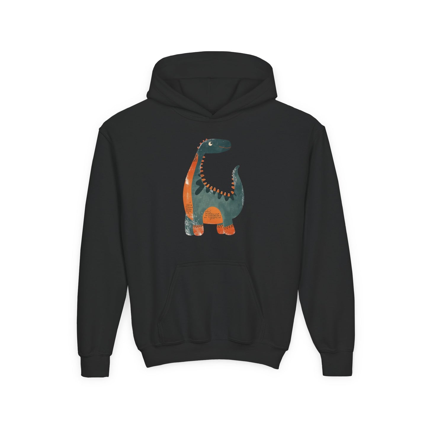 Youth Heavy Blend Hooded Sweatshirt - Whimsical Dinosaur