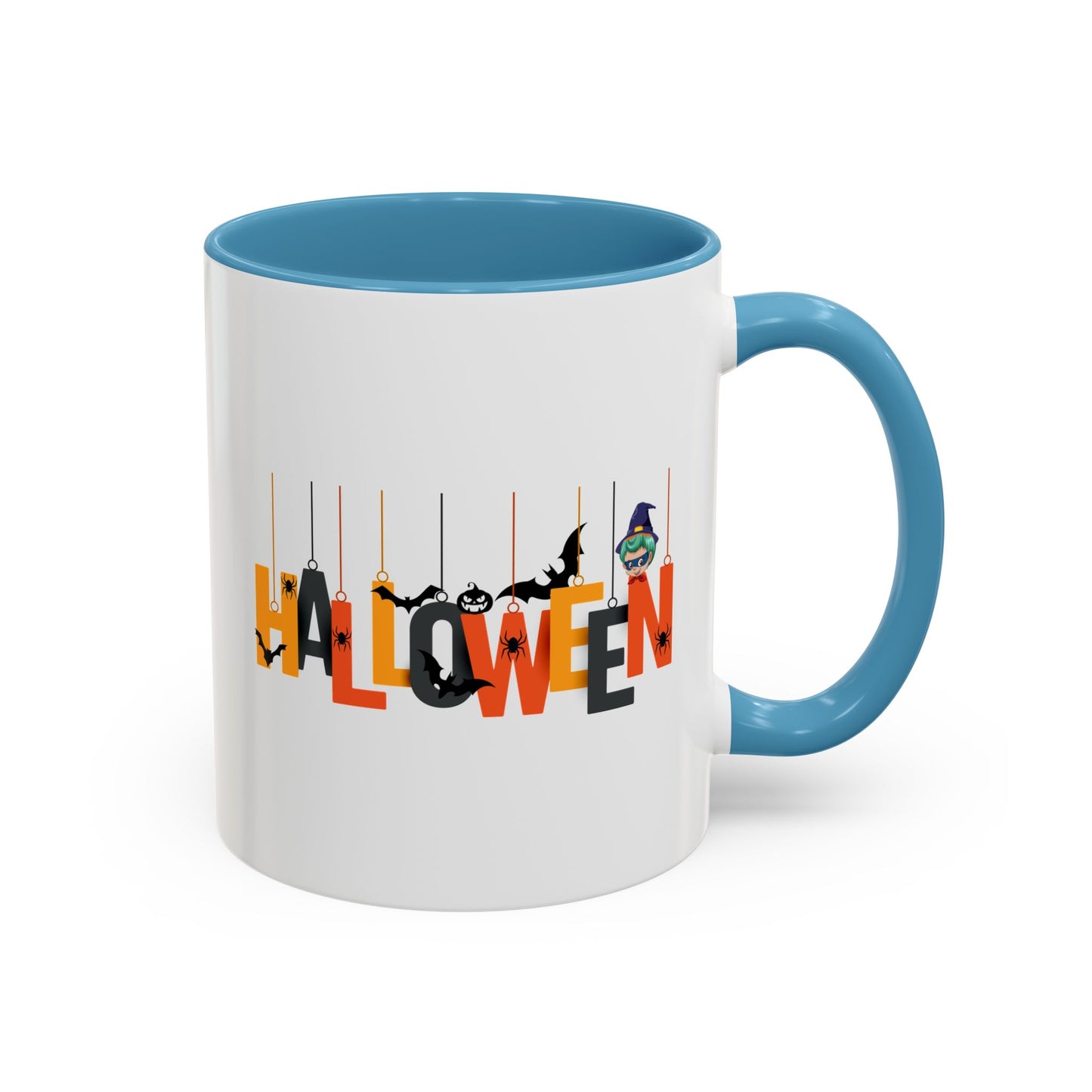 Accent Coffee Mug - Holloween hanging letters