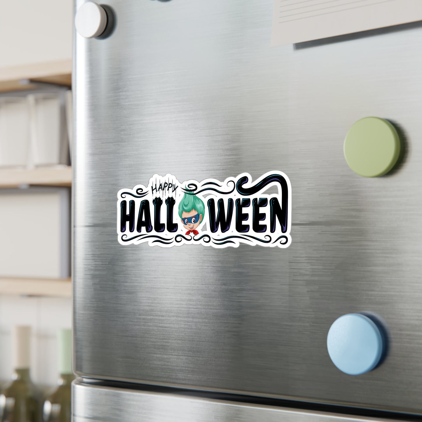 Halloween Kiss-Cut Vinyl Decals – Happy halloween by super kiddo