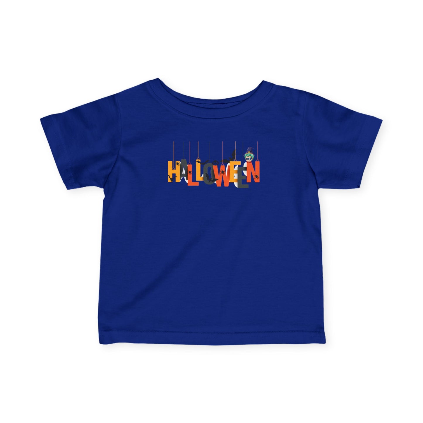 Infant Fine Jersey Tee - Holloween hanging letters
