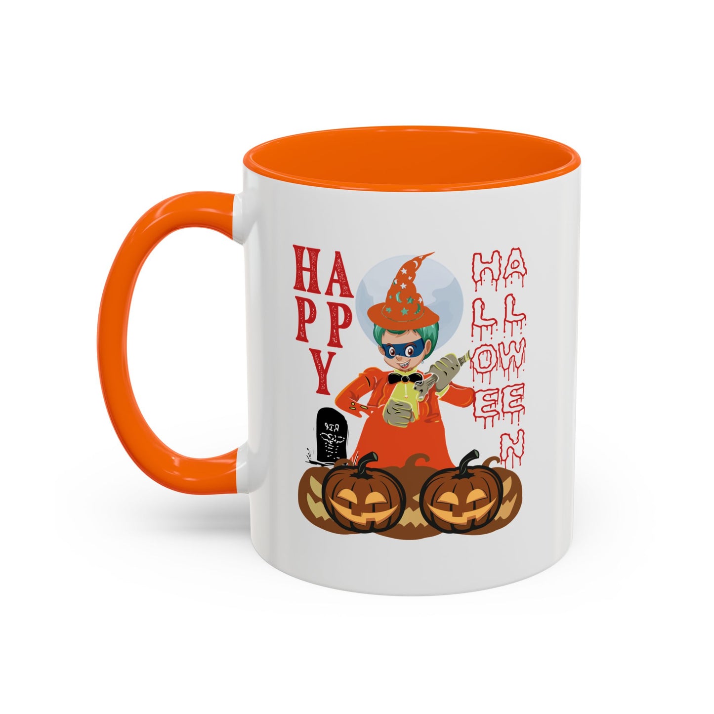 Accent Coffee Mug - Holloween design by super kiddo
