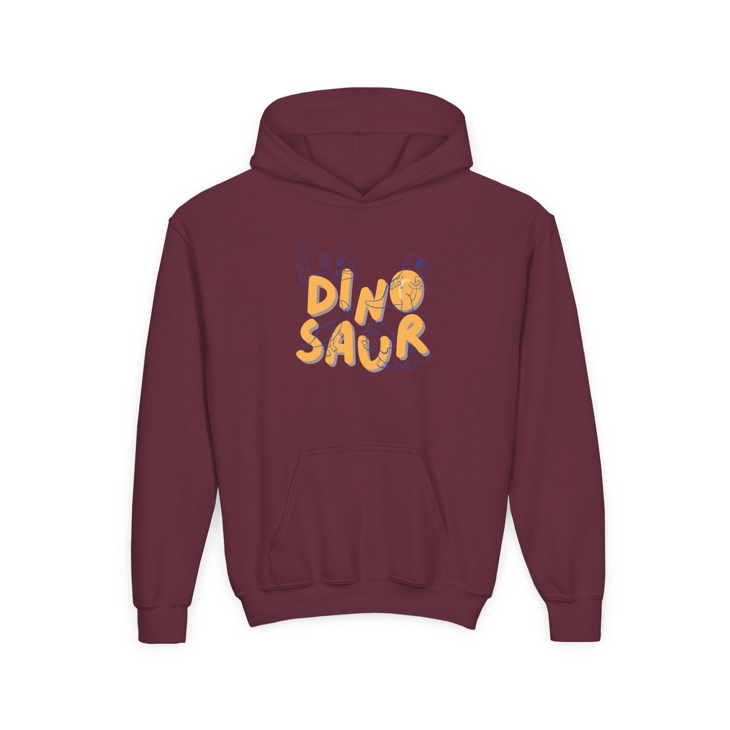 Youth Heavy Blend Hooded Sweatshirt - Dino-saur