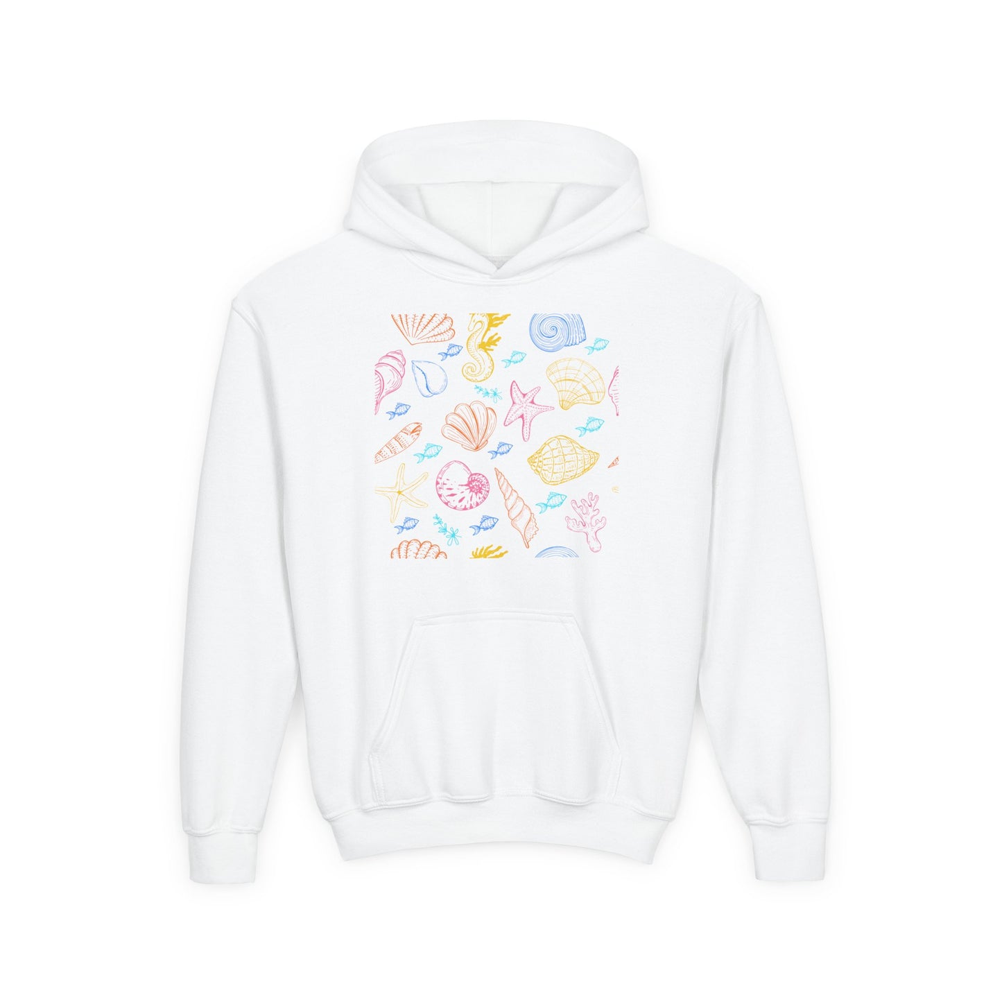 Youth Heavy Blend Hooded Sweatshirt - Sea creatures