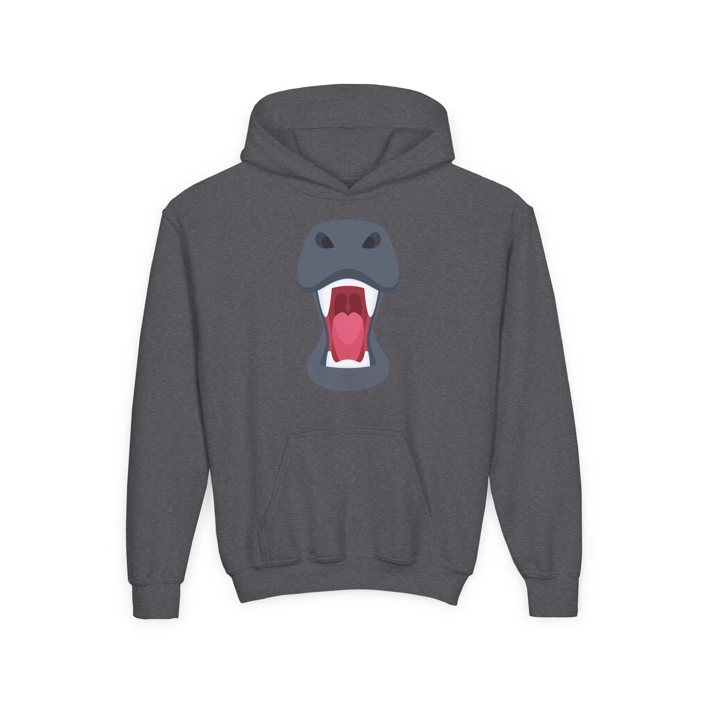 Youth Heavy Blend Hooded Sweatshirt -  Rhinos face