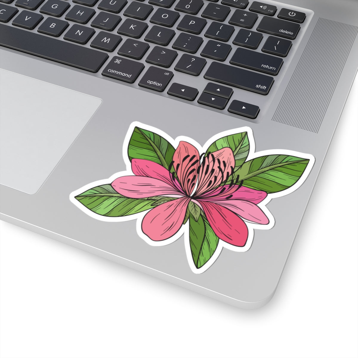Kiss-Cut Vinyl Decals - Pink flower