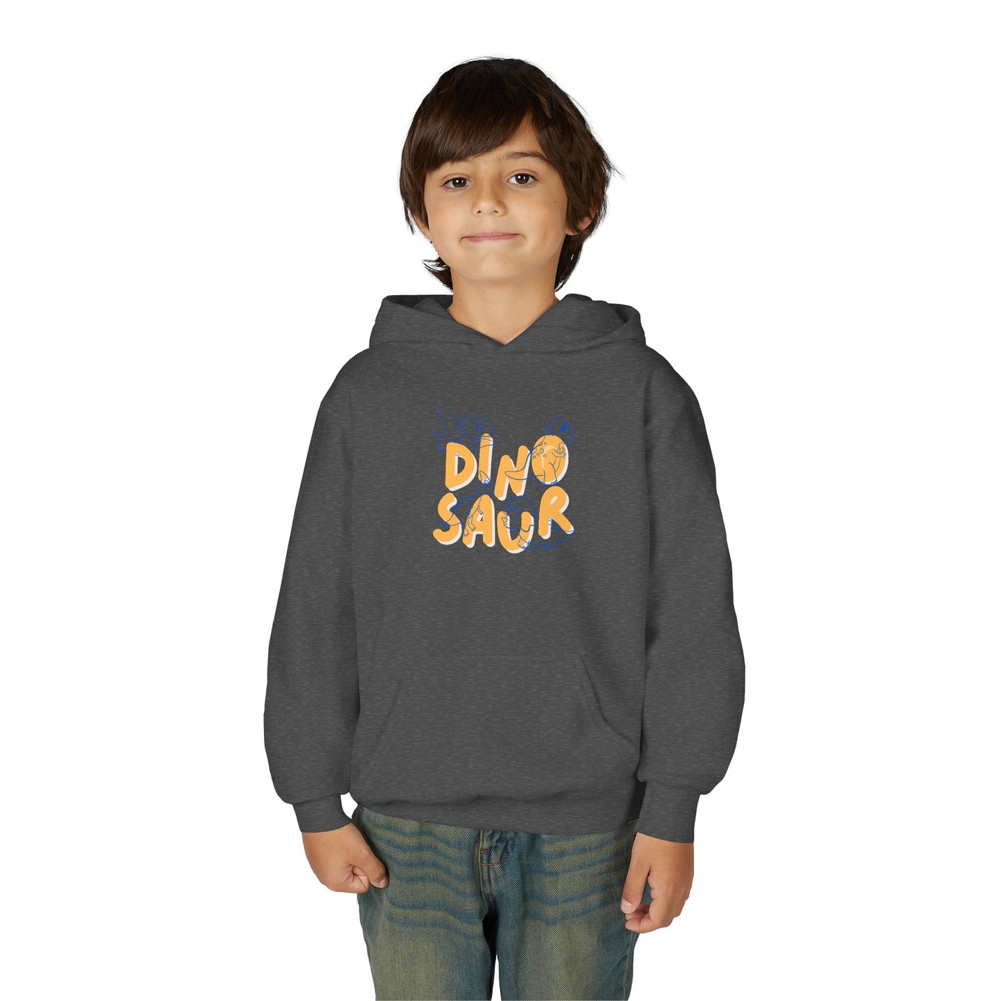 Youth Heavy Blend Hooded Sweatshirt - Dino-saur