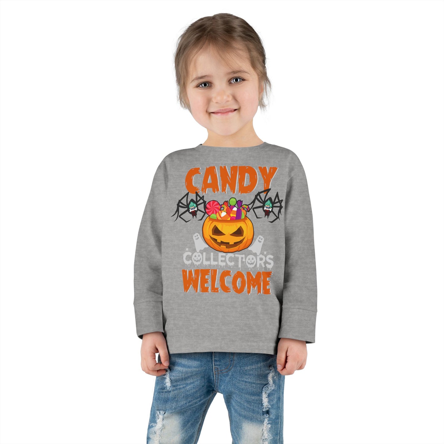 Toddler Long Sleeve Tee - Candy collectors by super kiddo