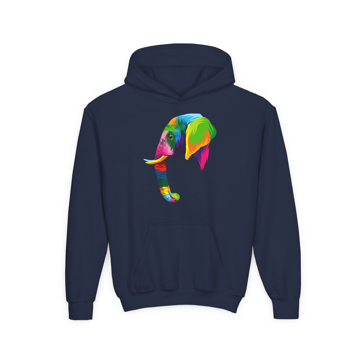 Youth Heavy Blend Hooded Sweatshirt - The elephant