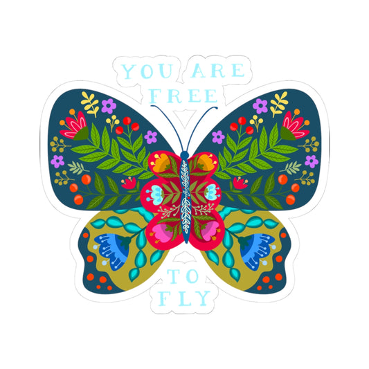 Kiss-Cut Vinyl Decals - You are free to fly