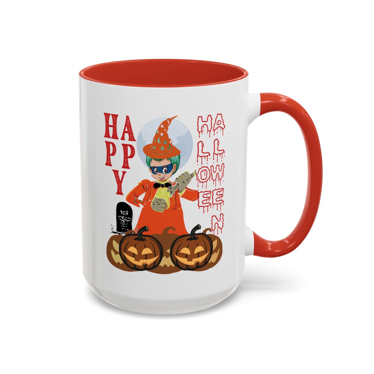 Accent Coffee Mug - Holloween design by super kiddo