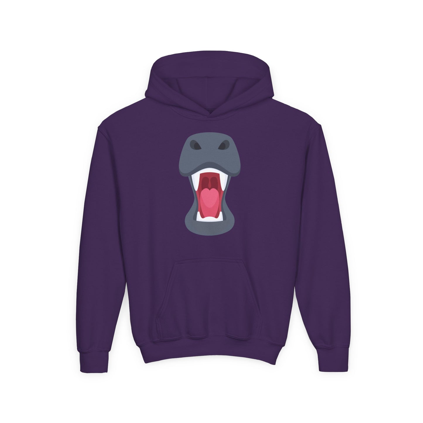 Youth Heavy Blend Hooded Sweatshirt -  Rhinos face