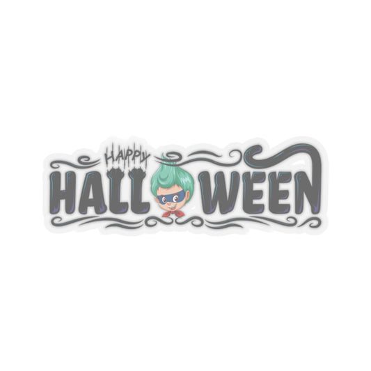 Kiss-Cut Stickers - Happy halloween by super kiddo Printify