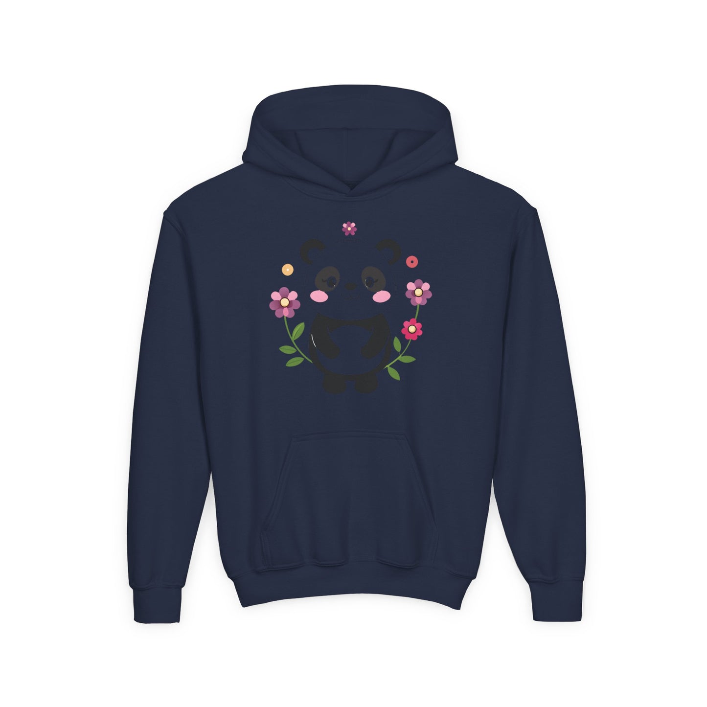 Youth Heavy Blend Hooded Sweatshirt - Charming panda