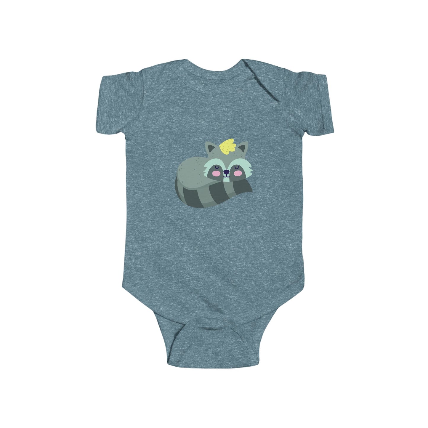 Infant Fine Jersey Bodysuit - Sleeping racoon
