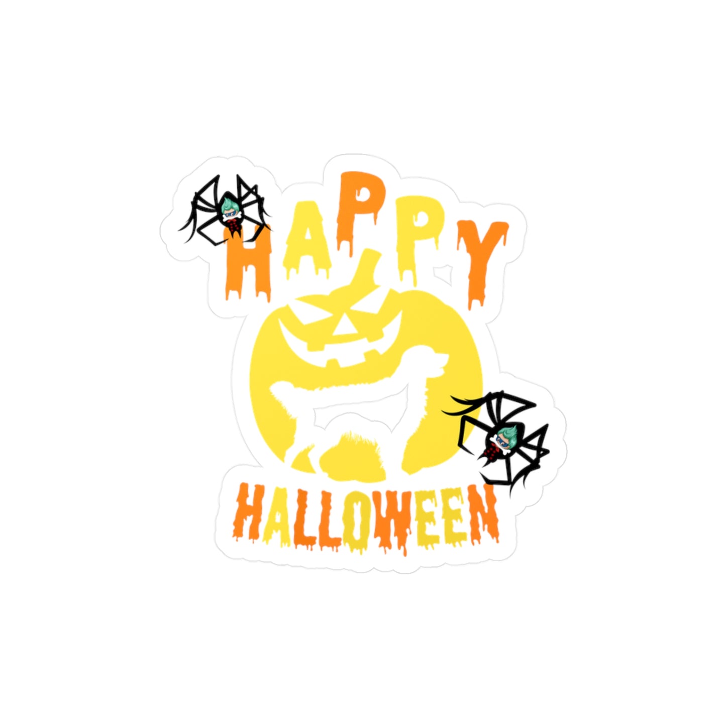 Halloween Kiss-Cut Vinyl Decals – Happy holloween