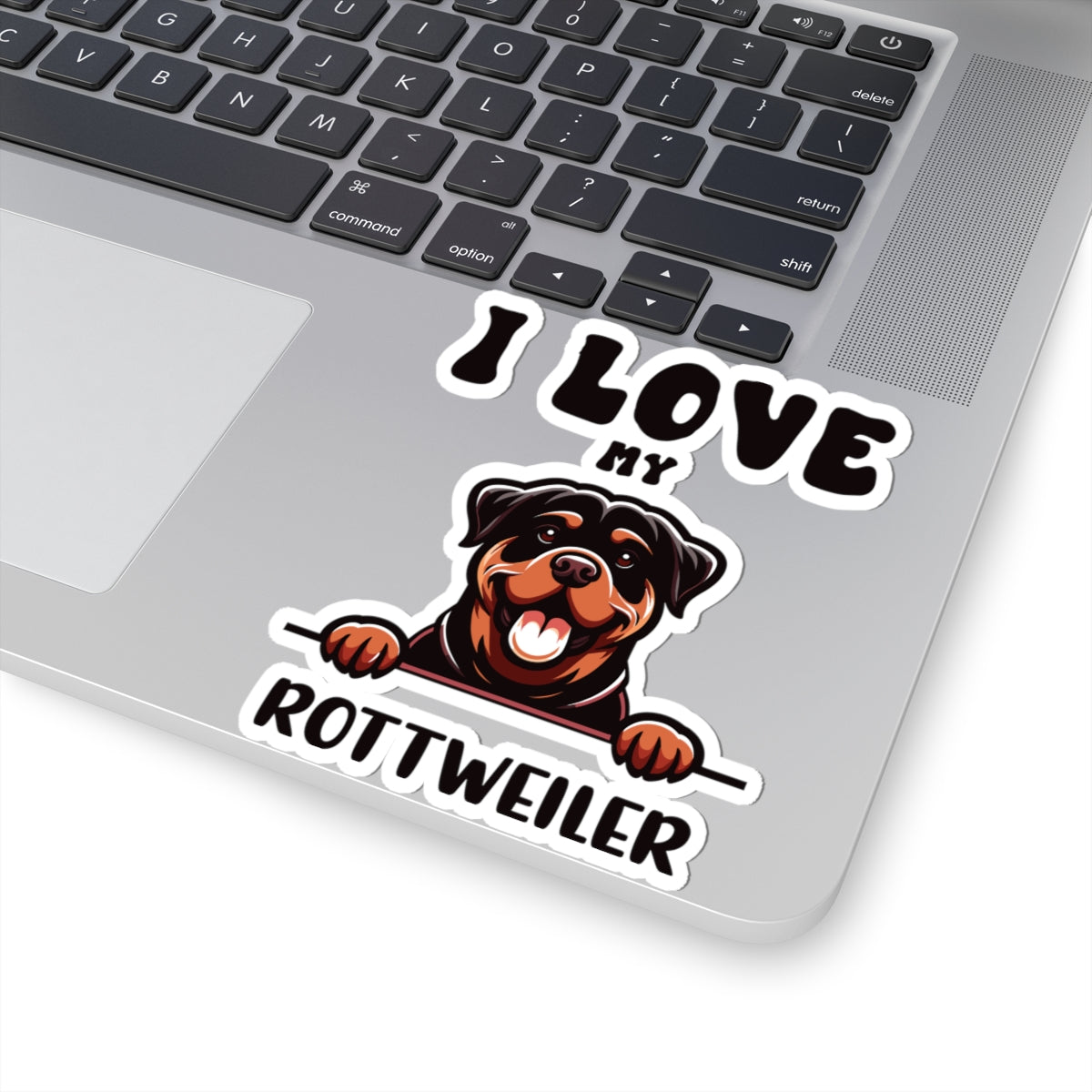 Kiss-Cut Vinyl Decals - I love my Rottweiler