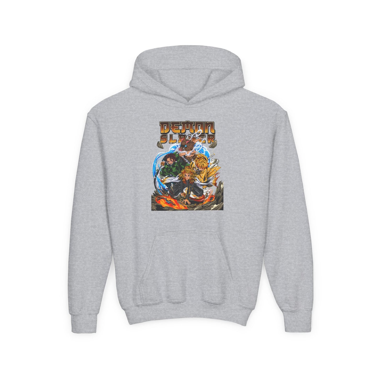 Youth Heavy Blend Hooded Sweatshirt - Demon slayer