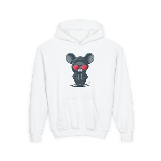 Youth Heavy Blend Hooded Sweatshirt - Cool Bear Design