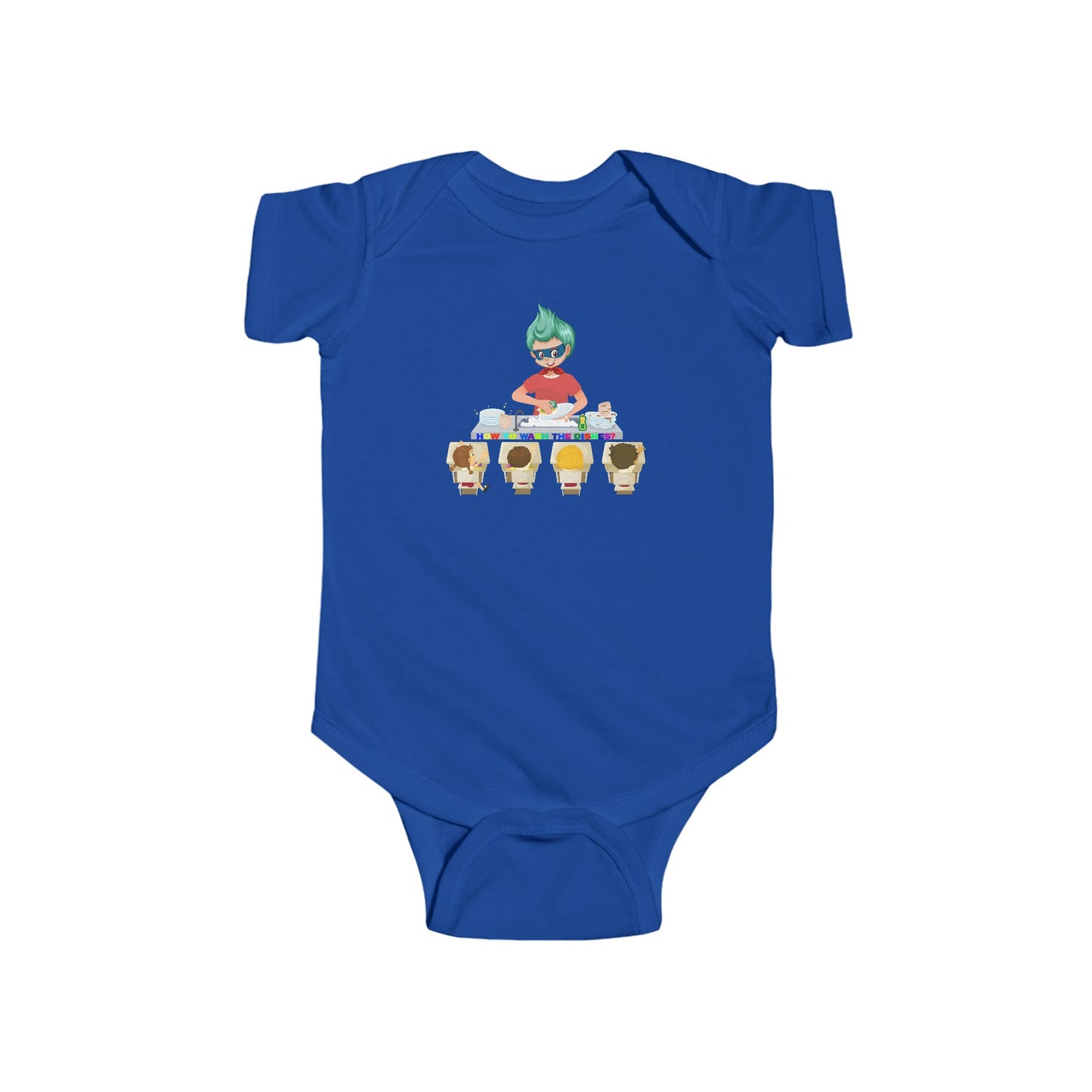 Infant Bodysuit - Little kiddo teaching to wash dishes