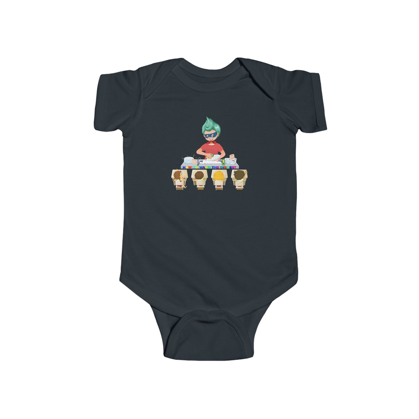 Infant Bodysuit - Little kiddo teaching to wash dishes