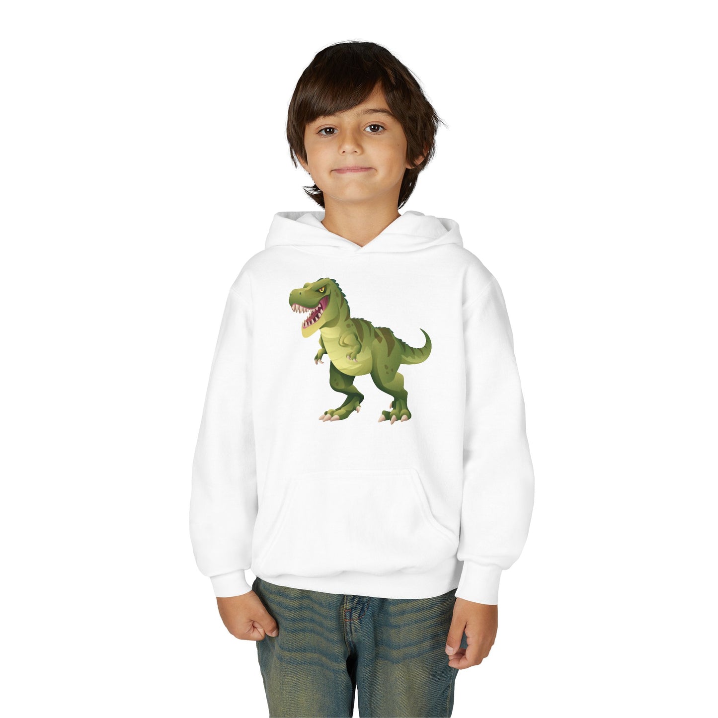 Youth Heavy Blend Hooded Sweatshirt - Tyrannosaurus