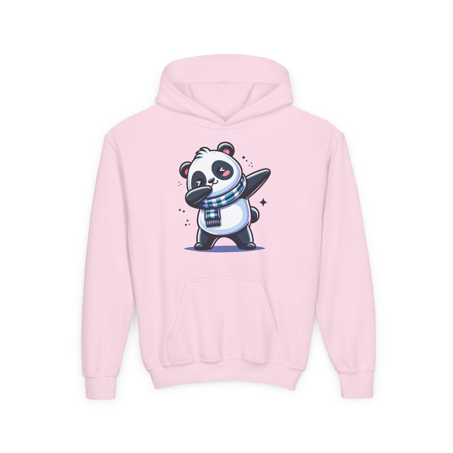 Youth Heavy Blend Hooded Sweatshirt - Panda dabbing dance