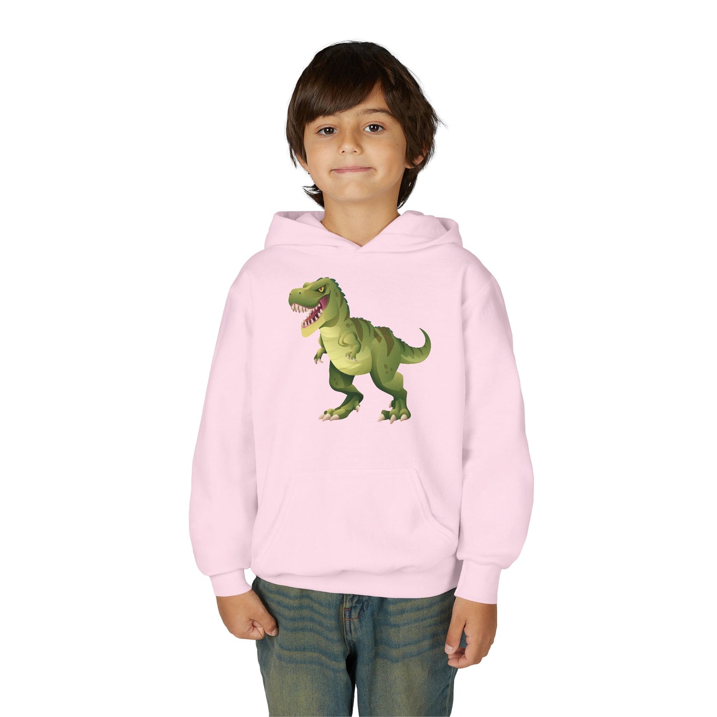 Youth Heavy Blend Hooded Sweatshirt - Tyrannosaurus